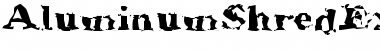 AluminumShredExtended Regular Font