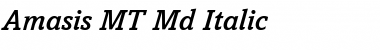 Amasis MT Md Italic Font