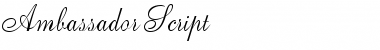 Ambassador Script Regular Font