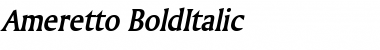 Ameretto BoldItalic Font