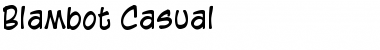 Blambot Casual Regular Font