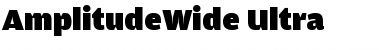 Download AmplitudeWide-Ultra Font