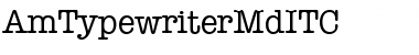 AmTypewriterMdITC Medium Font