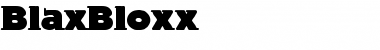 BlaxBloxx Regular Font