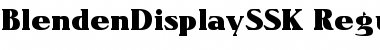 BlendenDisplaySSK Regular Font