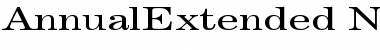 AnnualExtended Normal Font