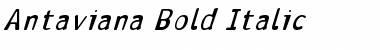 Antaviana Bold Italic Font