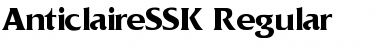 AnticlaireSSK Regular Font