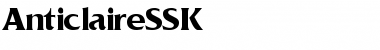 AnticlaireSSK Regular Font