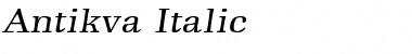 Antikva Italic Font