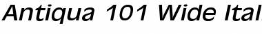 Antiqua 101 Wide Italic Font