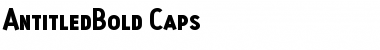 AntitledBold Caps Regular Font