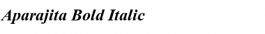 Aparajita Bold Italic Font