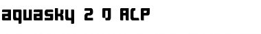 Download aquasky 2.0 ALP Font
