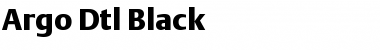 Argo Dtl Black Font