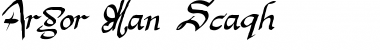 Argor Man Scaqh Regular Font