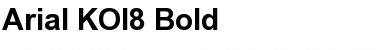 Arial KOI8 Bold Font