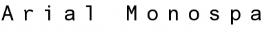 Arial Monospaced Regular Font