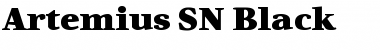 Artemius SN Black Regular Font