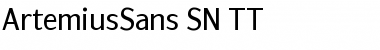 ArtemiusSans SN TT Regular Font