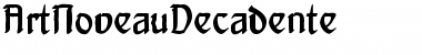 ArtNoveauDecadente Regular Font