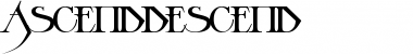 Ascend Descend Regular Font