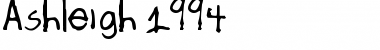 Ash94 igh 1994 Font