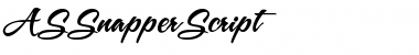 Download ASSnapperScript Font