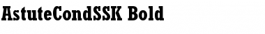 AstuteCondSSK Bold Font