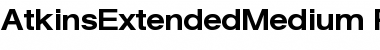 AtkinsExtendedMedium Regular Font