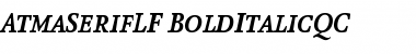 AtmaSerifLF-BoldItalicQC Regular Font