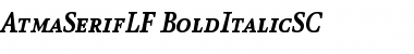 Download AtmaSerifLF-BoldItalicSC Font