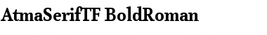 AtmaSerifTF-BoldRoman Regular Font