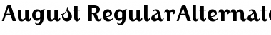 August Regular Font