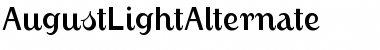 Download AugustLightAlternate Font