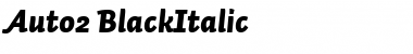 Auto 2 Black Italic Font