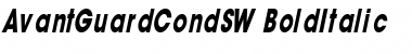 AvantGuardCondSW BoldItalic Font