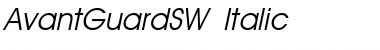 AvantGuardSW Italic Font