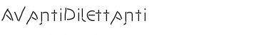 AvantiDilettanti Regular Font