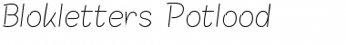 Download Blokletters Potlood Font