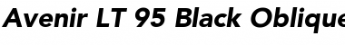 Avenir LT 65 Medium BoldItalic Font