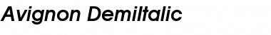 Avignon DemiItalic Font