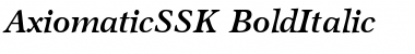 AxiomaticSSK BoldItalic Font