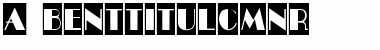 a_BentTitulCmNr Regular Font