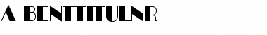 a_BentTitulNr Regular Font