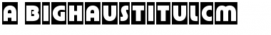 a_BighausTitulCm Regular Font