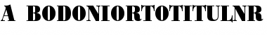 a_BodoniOrtoTitulNr Black Font