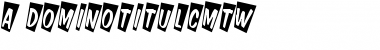 a_DomInoTitulCmTw Regular Font