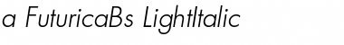 a_FuturicaBs LightItalic Font