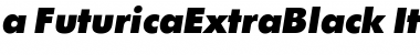 Download a_FuturicaExtraBlack Font